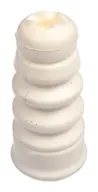 DYNTEK rubber buffer: a ribbed bump stop in light-coloured elastomer